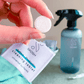 Skosh probiotiska rengöringstablett och flaska av återvunnen plast